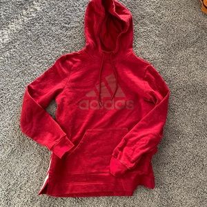 Adidas hoodie red size small